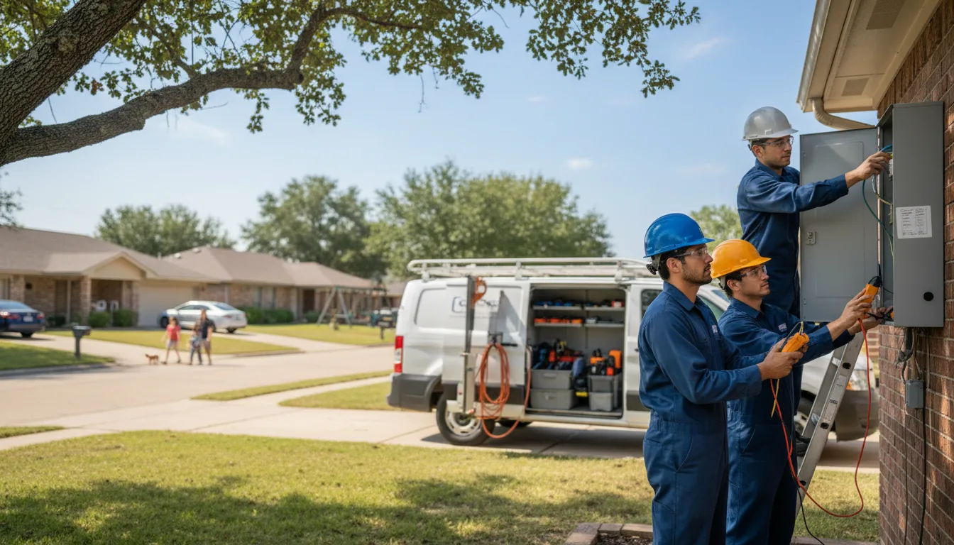Certified electrician providing emergency electrical services in Peru, IA